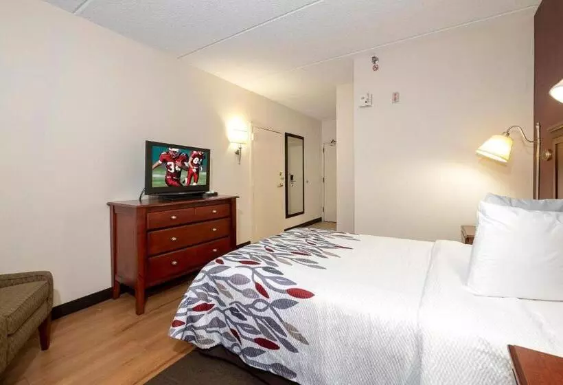 身障者適用ダブルベッド付きスタンダードルーム, Red Roof Inn Meriden