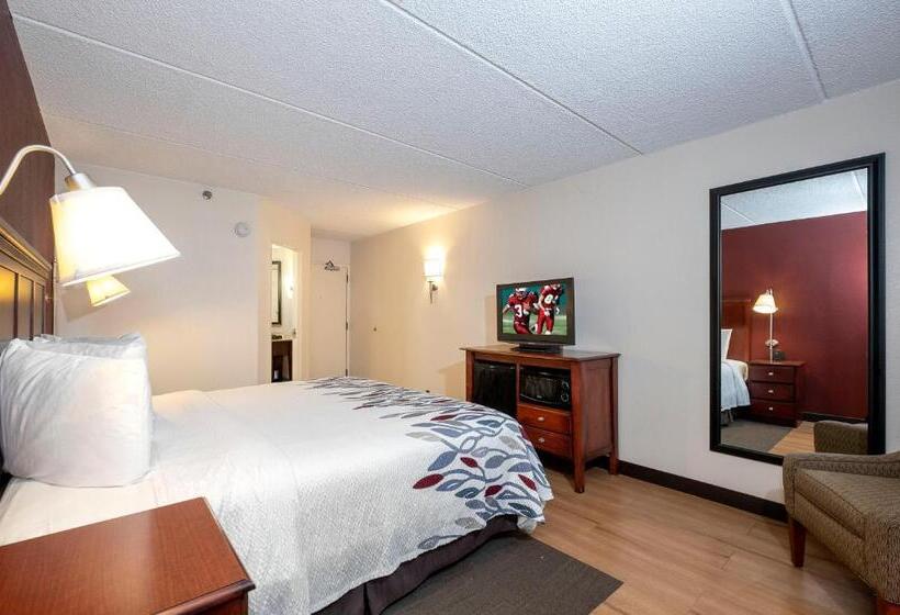 غرفة قياسية سرير مزدوج لذوى الإحتياجات الخاصة, Red Roof Inn Meriden