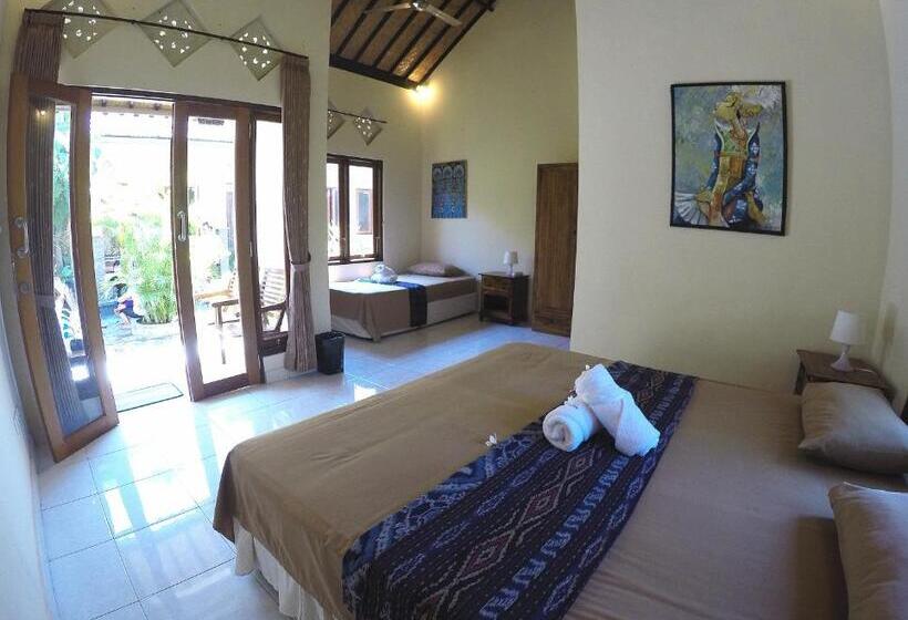 חדר סטנדרט נוף לגינה, Villa Alba Bali Dive Resort