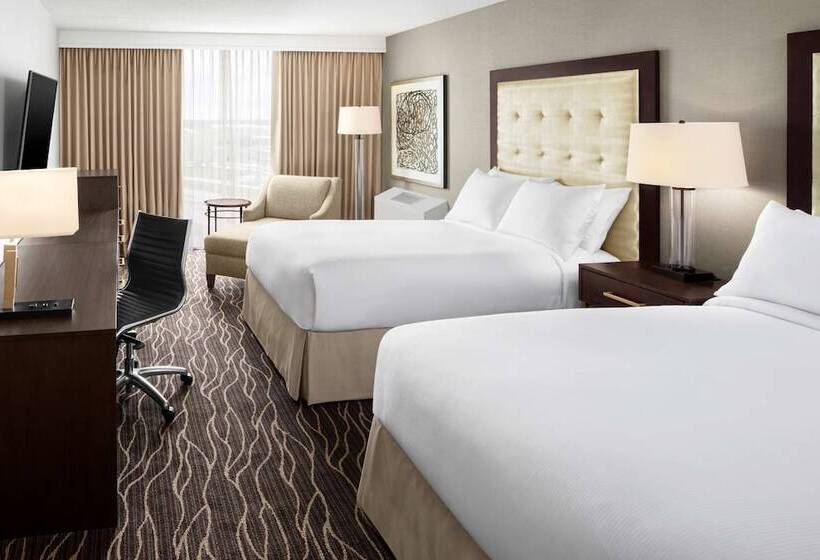 غرفه قياسيه سريرين مزدوجين, Hilton Kansas City Airport