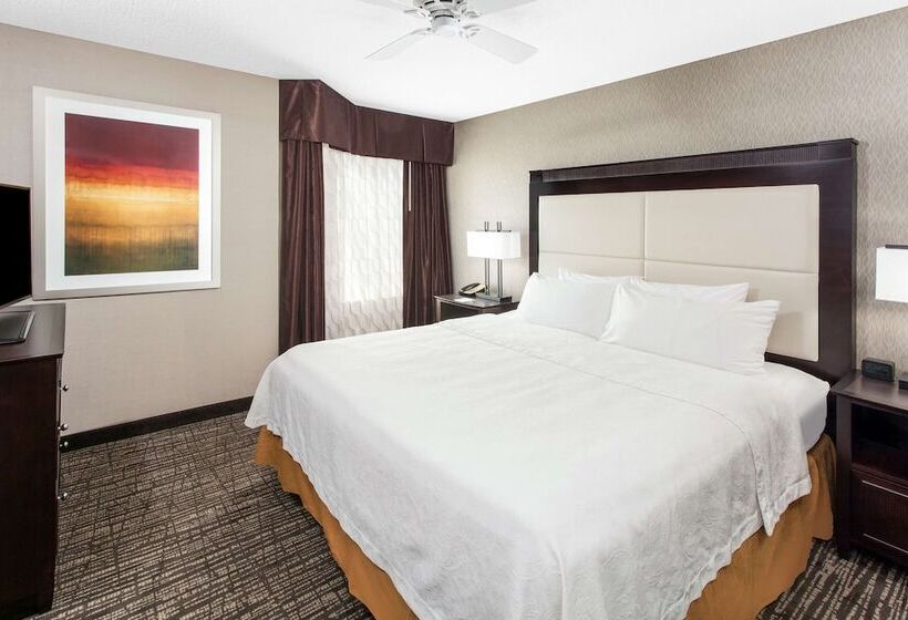Suite King Bed, Homewood Suites By Hilton Indianapoliskeystone Crossing