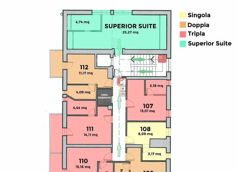 חדר סטנדרט לארבעה, Albergo Alpenrose