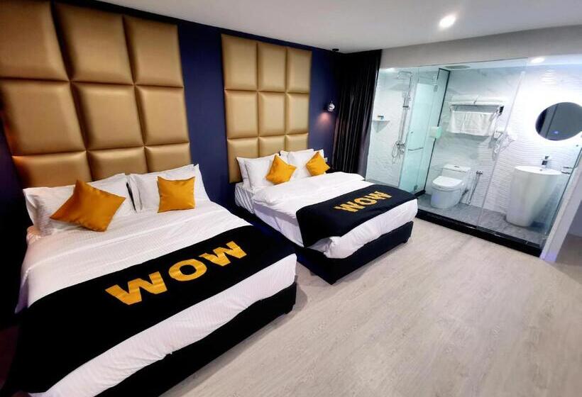 חדר סטנדרט לארבעה, Wow Hotel Penang