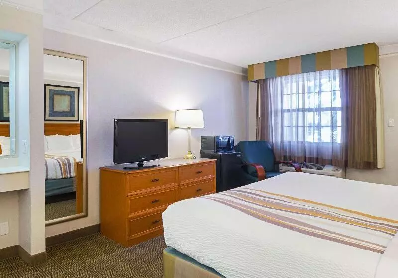 キングサイズベッドのデラックスルーム, La Quinta Inn By Wyndham Denver Northglenn