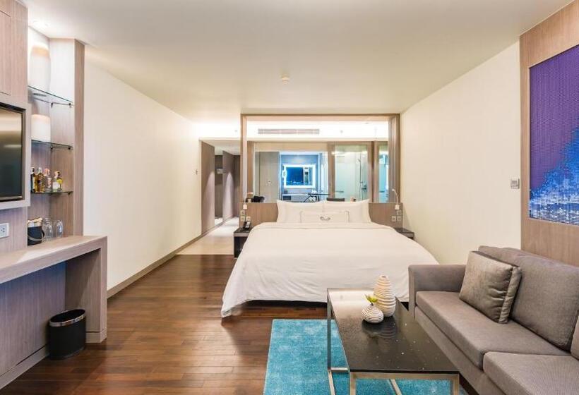 스탠다드 룸 측면 바다 전망, Oceanfront Beach Resort   Sha Extra Plus