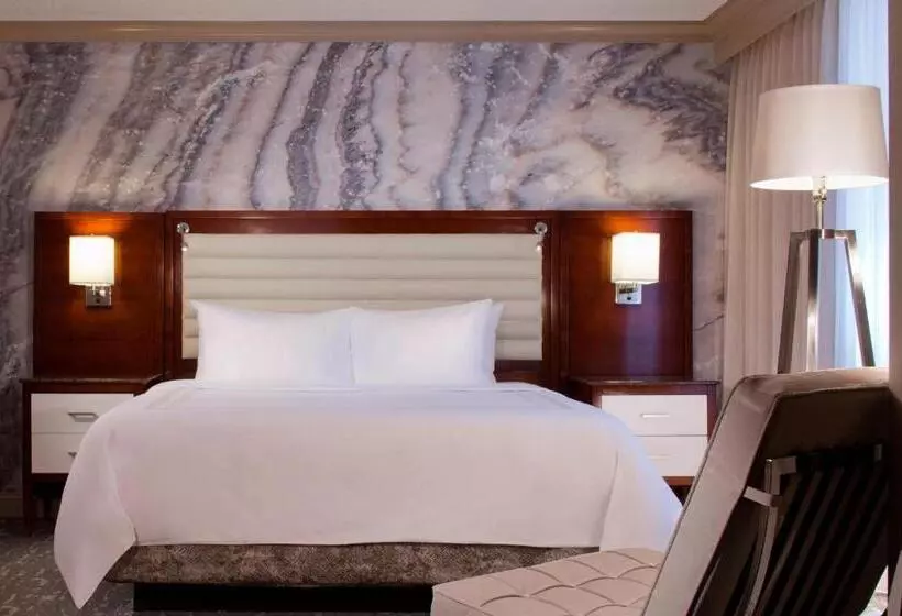 キングサイズベッドのデラックススイート, Denver Airport Marriott At Gateway Park