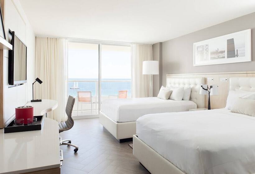 غرفه قياسيه سريرين مزدوجين, Marriott Stanton South Beach