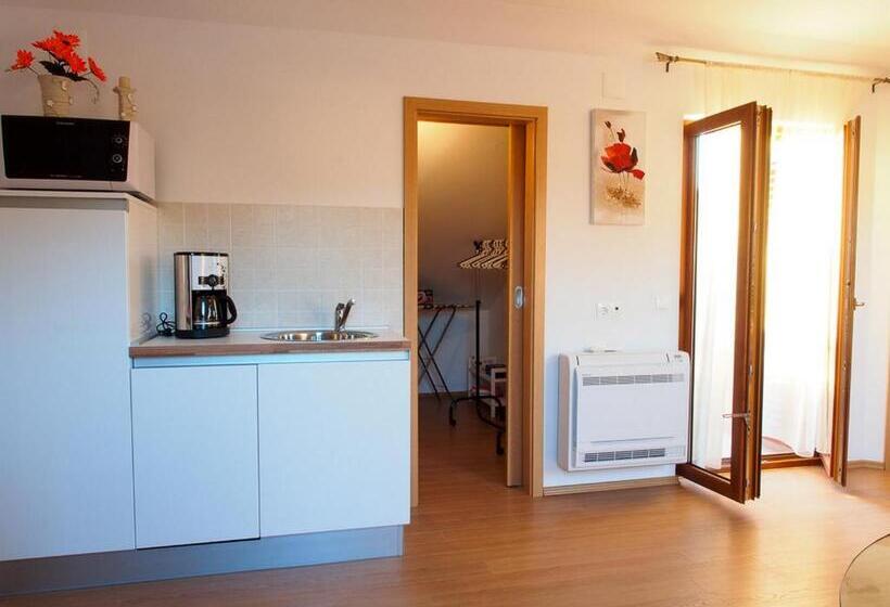 شقة غرفة نوم واحدة مطلة علي البحر مزوَّدة بشُرفة, Apartments Anuška