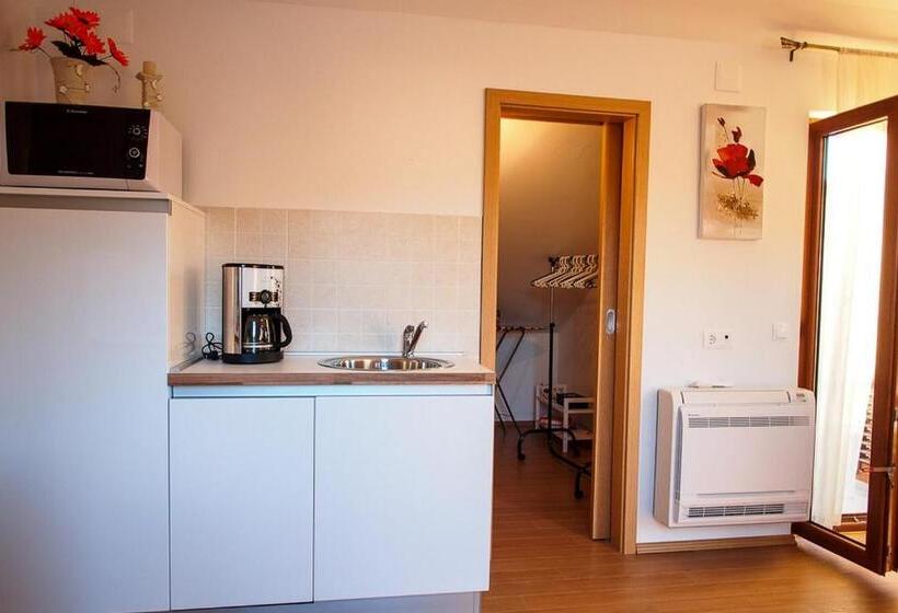 شقة غرفة نوم واحدة مطلة علي البحر مزوَّدة بشُرفة, Apartments Anuška