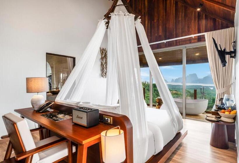 فيلا ديلوكس غرفة نوم واحدة مطلة على البحر, Sametnangshe Boutique