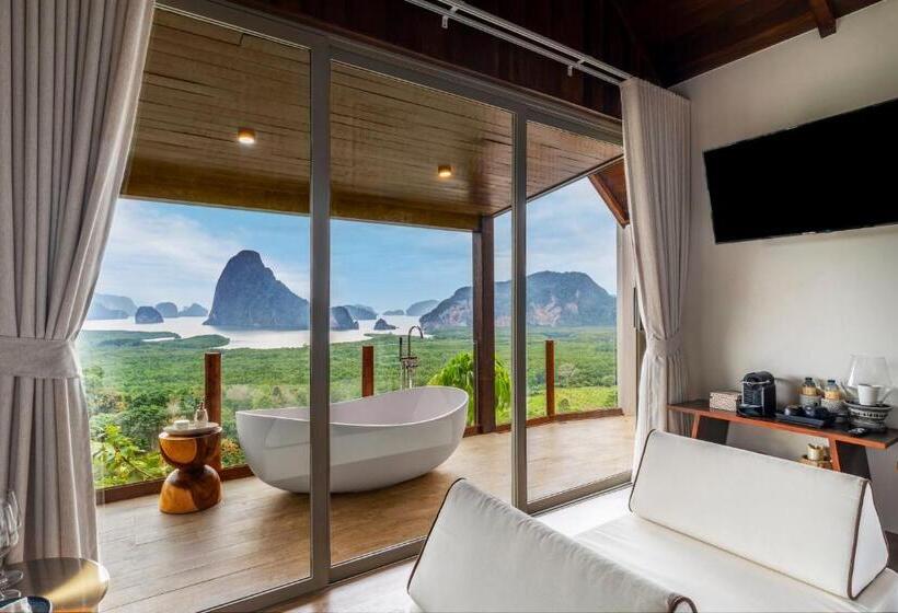 فيلا ديلوكس غرفة نوم واحدة مطلة على البحر, Sametnangshe Boutique