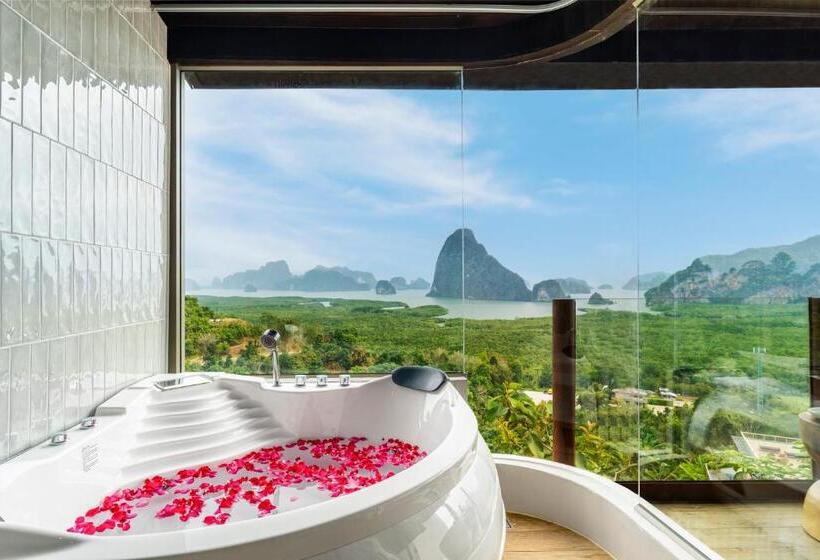 فيلا ديلوكس غرفة نوم واحدة مطلة على البحر, Sametnangshe Boutique