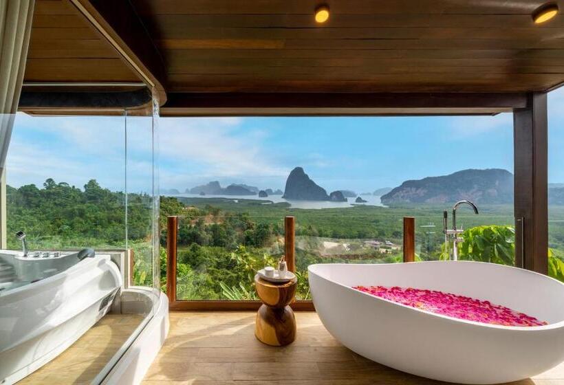 فيلا ديلوكس غرفة نوم واحدة مطلة على البحر, Sametnangshe Boutique