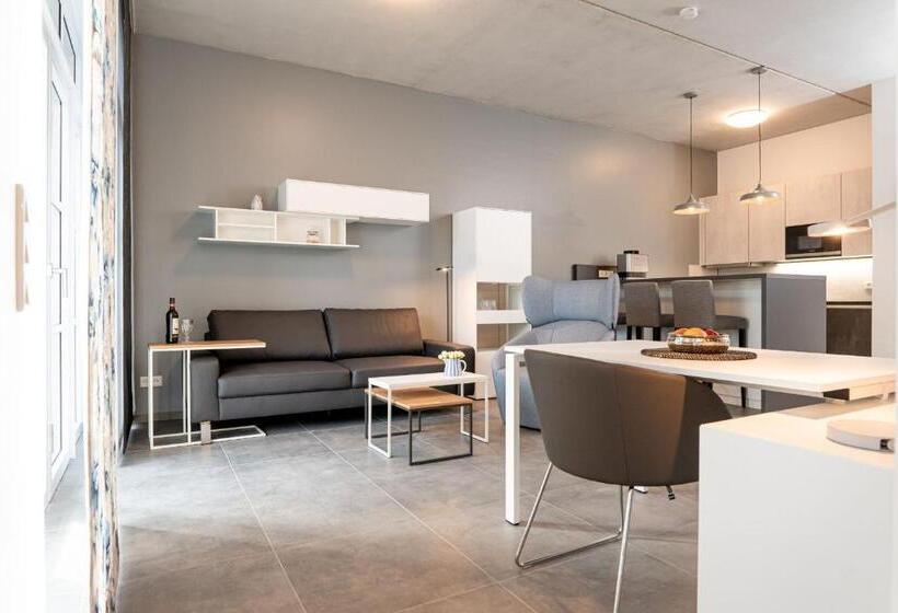 דירה בת חדר שינה 1 עם מרפסת, Refugium Am Wasserturm