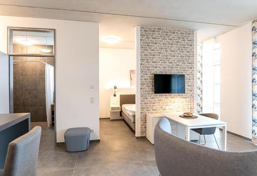 דירה בת חדר שינה 1 עם מרפסת, Refugium Am Wasserturm