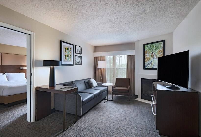 带2个卧室的套房, Residence Inn By Marriott Austin The Domain Area