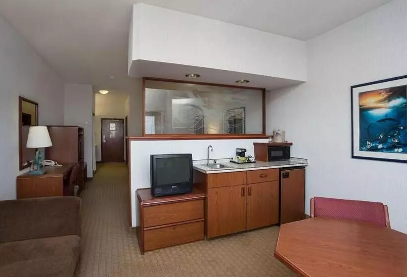 キングサイズベッドのスタンダードルーム, Shilo Inn Suites Ocean Shores