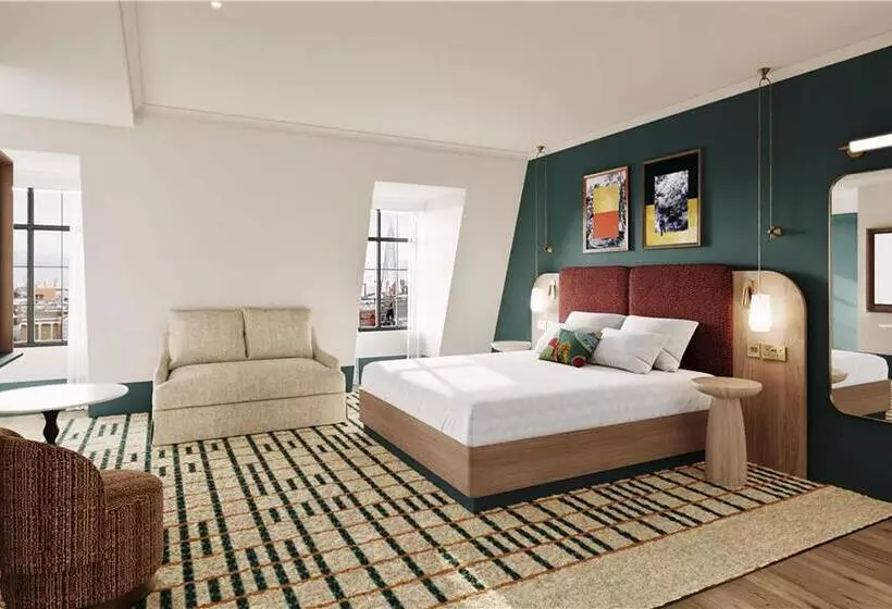 استودیو استاندارد با تخت کینگ, Revel Hotel Des Moines Urbandale, Tapestry Collection By Hilton