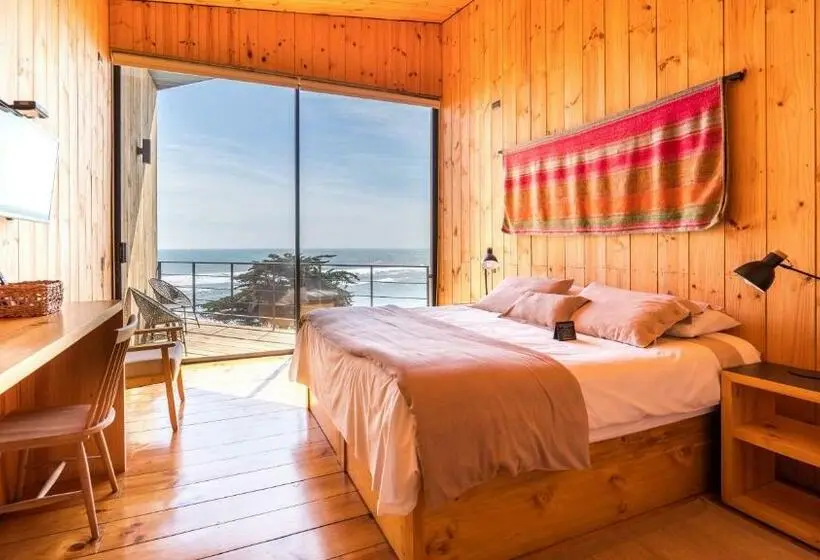 オーシャンビューデラックスルームバルコニー付き, Puerto Viejo Llico