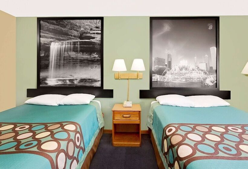 2ダブルベッドのスタンダードルーム, Super 8 By Wyndham Macomb