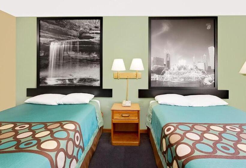 2ダブルベッドのスタンダードルーム, Super 8 By Wyndham Macomb