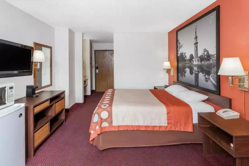 キングサイズベッドのスタンダードルーム, Super 8 By Wyndham Washington/peoria Area