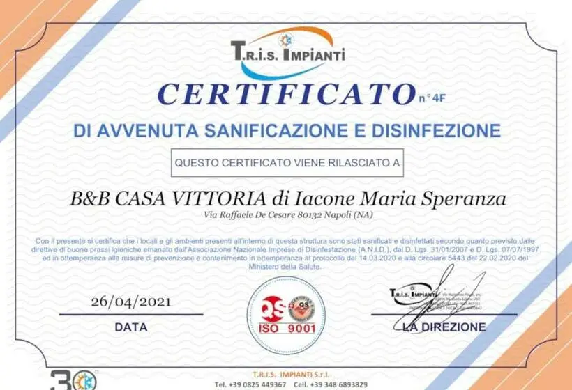 اتاق استاندارد, Casa Vittoria Napoli  Santa Lucia