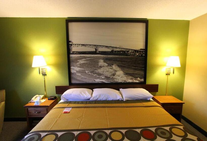 디럭스 룸 킹사이즈 침대, Economy 7 Inn Chesapeake  Portsmouth