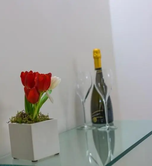 آپارتمان یک خوابه با دری مشترک که هال را جدا می کند., I Fiori De' Mario Suites