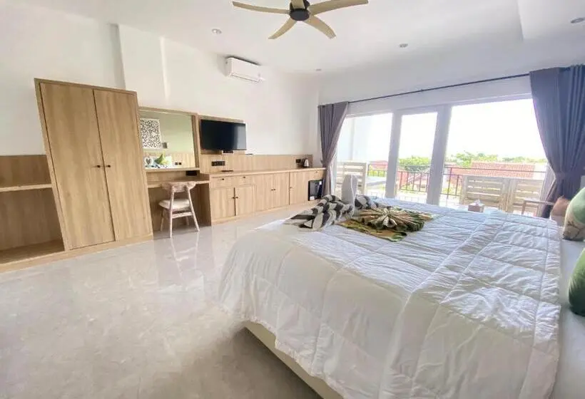 キングサイズベッドのスタンダードルーム, Solaluna Beach Homestay