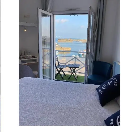 オーシャンビュースタンダードルームバルコニー付き, Atlantic Hôtel   L Ile D Yeu