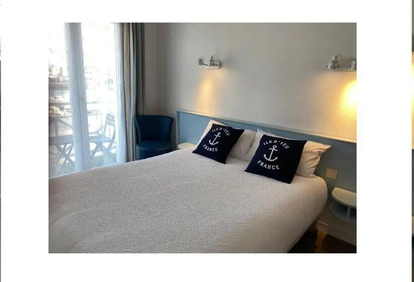 オーシャンビュースタンダードルームバルコニー付き, Atlantic Hôtel   L Ile D Yeu