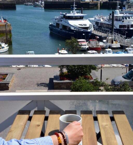 חדר סטנדרט נוף לים עם מרפסת, Atlantic Hôtel   L Ile D Yeu