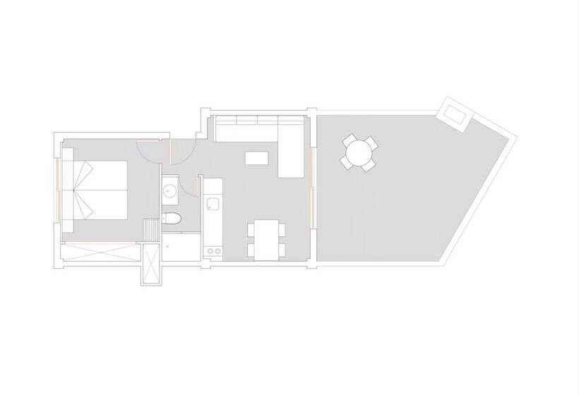 Апартаменты 1 Спальня с Террасой, Inn Mallorca Apart