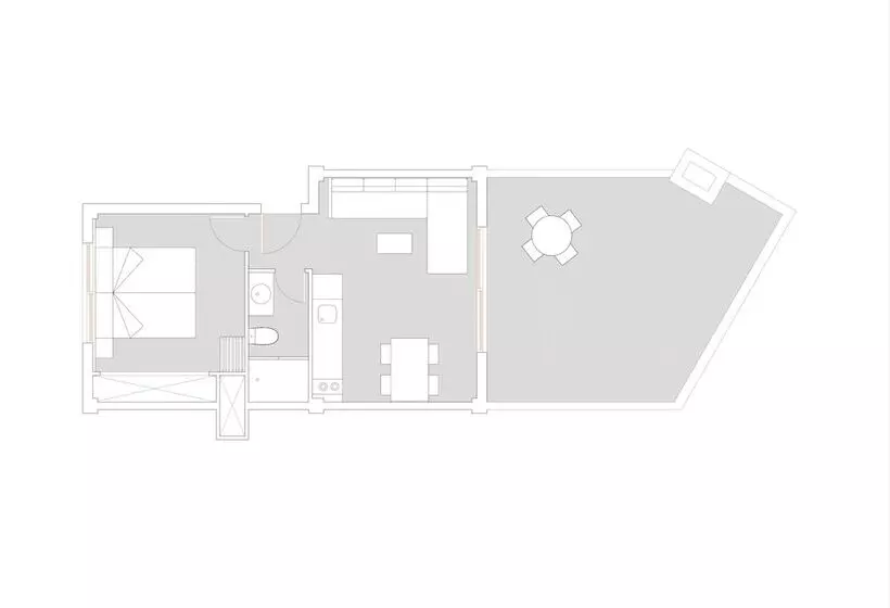 آپارتمان 1 خوابه با تراس, Inn Mallorca Apart