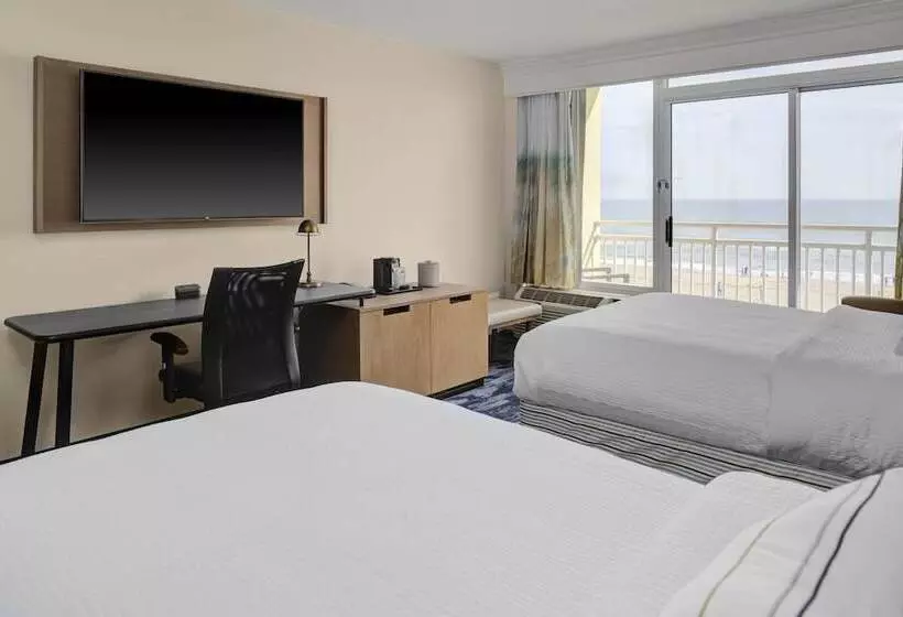 اتاق استاندارد با 2 تخت دوبل, Fairfield Inn & Suites By Marriott Virginia Beach Oceanfront