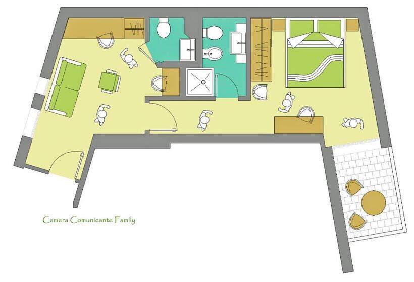 패밀리 룸 측면 바다 전망, Majestic Beach Hotel & Wellness