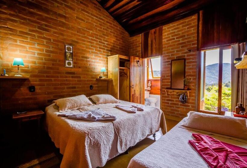 Family Room Mountain View, Hospedaria Estação Píccola No Quintal Da Pedra Do Baú