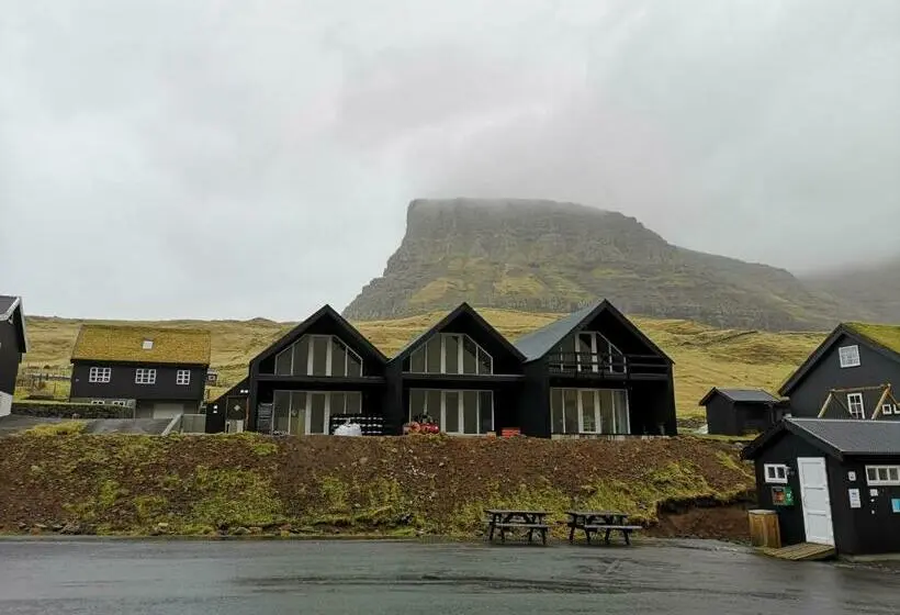 海の見える1ベッドルームアパートメント, Gásadalur Apartments @ World Famous Waterfall