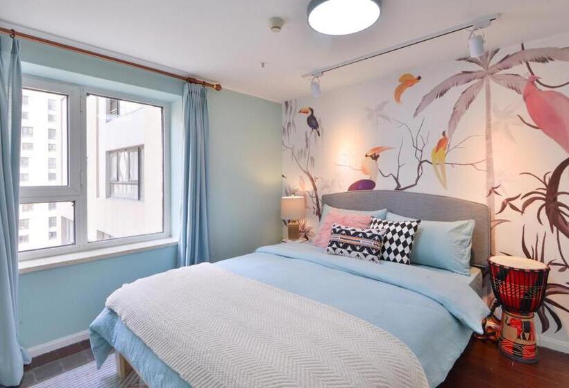 Apartament 1 Sypialnia, Tianjin Nankai·nankai Joy City·