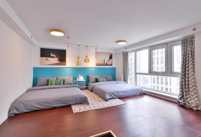 Apartament 1 Sypialnia, Tianjin Nankai·nankai Joy City·