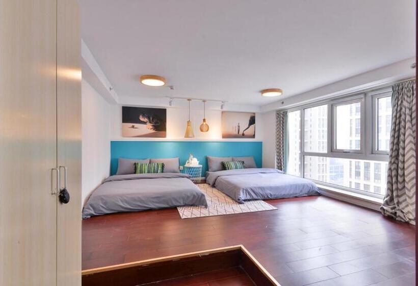 Apartament 1 Sypialnia, Tianjin Nankai·nankai Joy City·