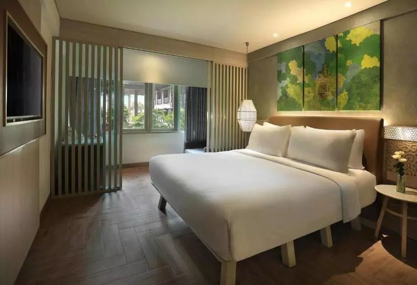 آپارتمان یک خوابه با دری مشترک که هال را جدا می کند., Mercure Kuta Bali