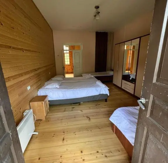 اتاق استاندارد چهارنفره با چشمانداز باغ, Mushkudiani Manor