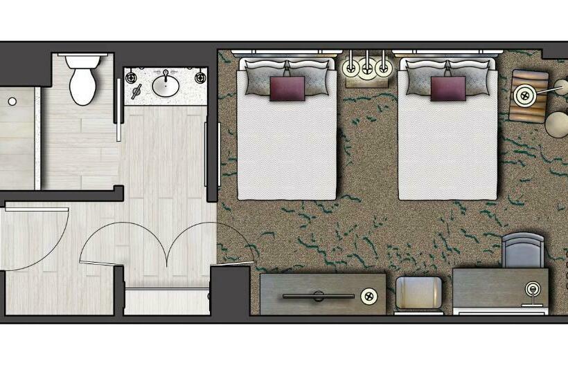 اتاق استاندارد با چشم‌انداز, Universal's Loews Royal Pacific Resort