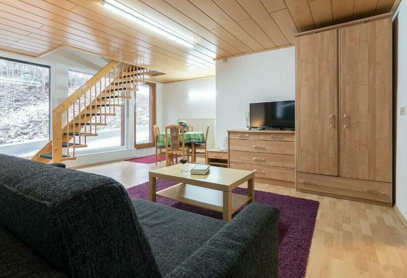 Апартаменты 1 Спальня с Террасой, Landpension Am Sommerhang