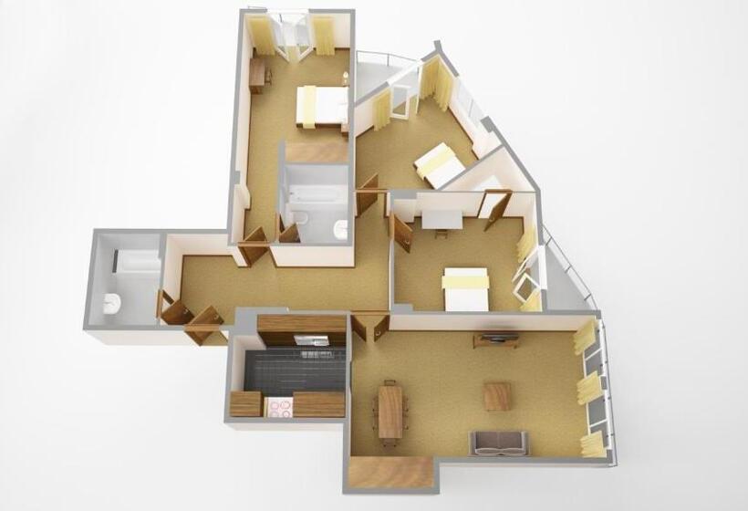 3ベッドルームのデラックスアパートメント, Sanctum Maida Vale