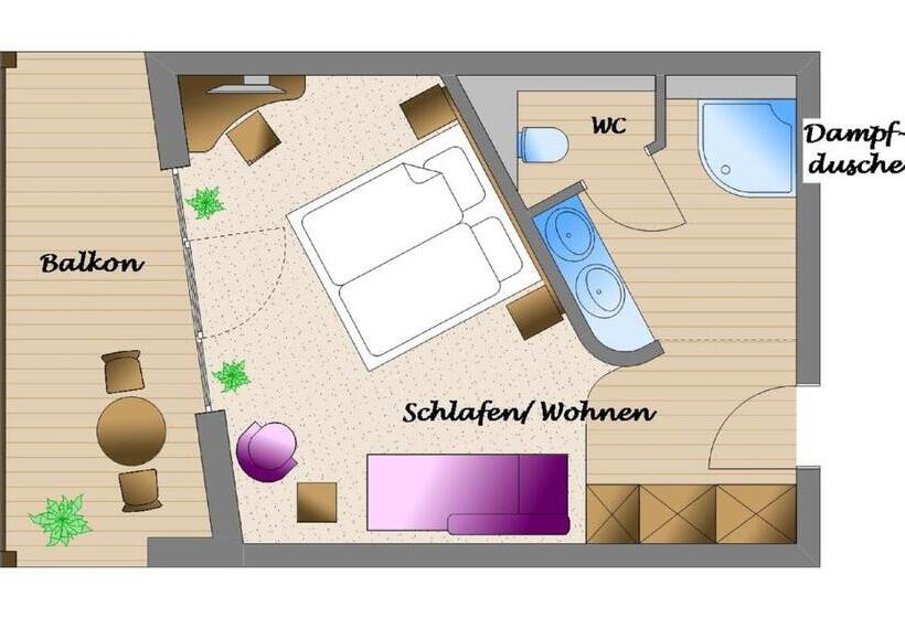 标准间, Lifestyle Resort Zum Kurfürsten