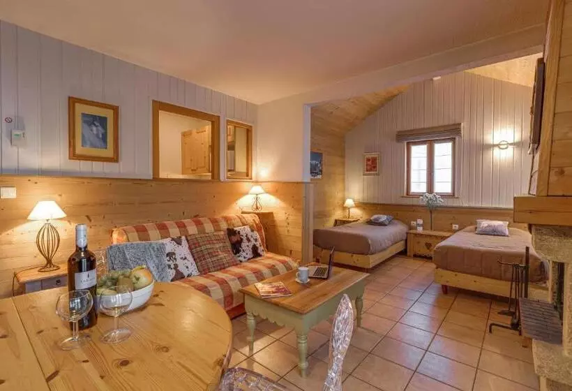 景色の見える一ベッドルームアパートメント, Cosy Appart Hotel Panoramic Village La Grave