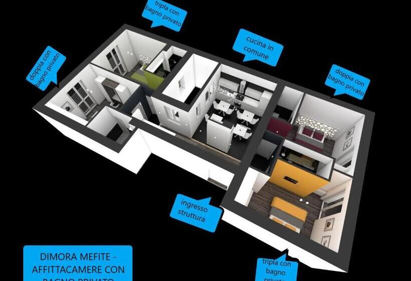 חדר סטנדרט, Dimora Mefitecamere Con Bagno Privato E Self Checkin